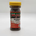 Obiji Banga Spice 4oz bottle with yellow lid and red label for West African cuisine cooking
