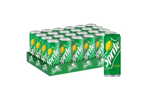 Nigerian Sprite Can multipack on display.