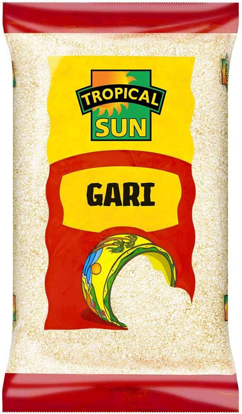 Tropical Sun Garri White 1.5kg pack of premium quality cassava for traditional West African dishes and snacks