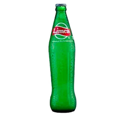 Assortment of Bottle Soda Drinks including Fanta, Coke, Sprite, and Limca bottles