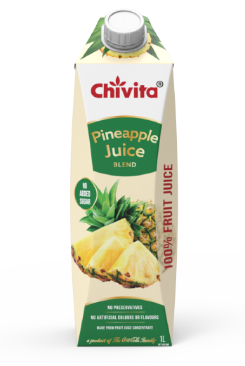 Chivita Pineapple Juice carton enriched with Vitamin C and natural flavors.