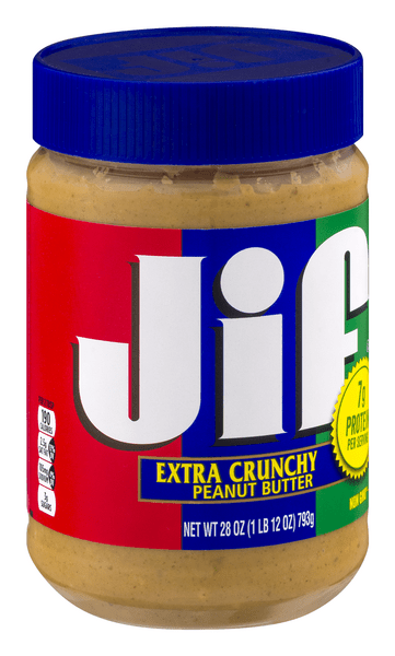 JIF PEANUT BUTTER EXTRA CRUNCHY