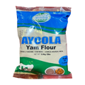 Ayoola Yam Flour 2lbs package with smooth texture for traditional Nigerian dishes.