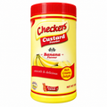 Checkers Banana Custard 400g box with banana custard powder and serving suggestion