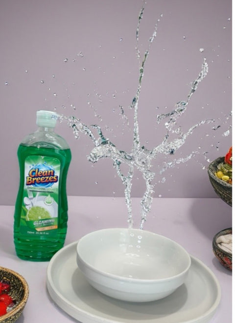 Clean Breezes dishwashing liquid for everyday kitchen cleaning