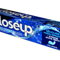 Closeup Everfresh toothpaste 140g tube with minty flavor for long-lasting freshness and plaque prevention.
