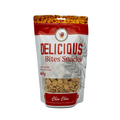 Golden crispy Delicious Bite Chin Chin snack pieces piled in a bowl