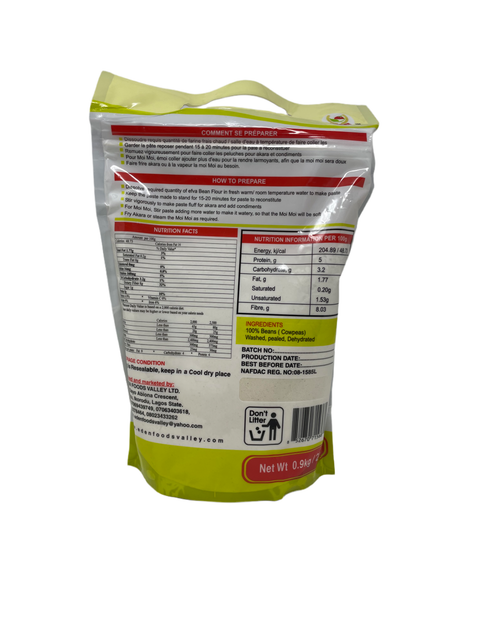 Efva bean flour for moi moi and akara preparation