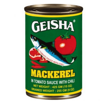 Geisha Mackerel with Chili canned fish in tomato sauce with chili, 15oz