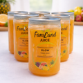 Glow juice drink 6 pack of 6.75 fl oz bottles refreshing fruit beverage