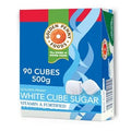 Golden Penny Cube Sugar 500g box with 90 white sugar cubes for beverages