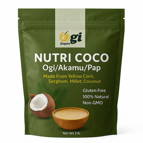 Ogi Empire Nutri Cococ Ogi (Akamu/Pap) 2lb — coconut-enriched Nigerian pap