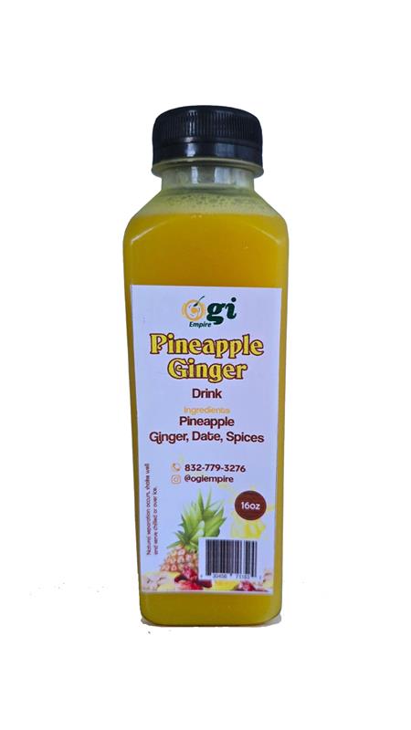 Ogi Empire Pineapple Ginger drink — refreshing African beverage made with pineapple and ginger