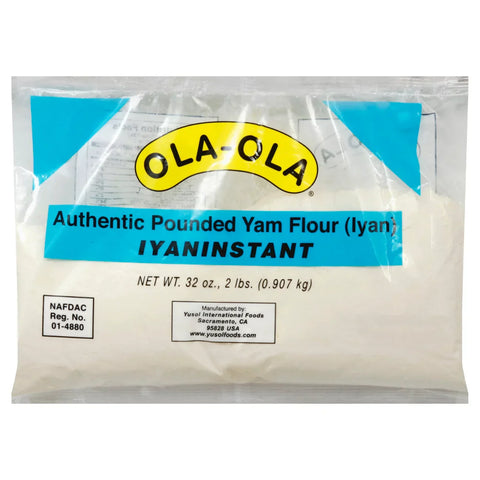 Ola Ola Authentic Pounded Yam Flour 2lb pack for Nigerian cuisine