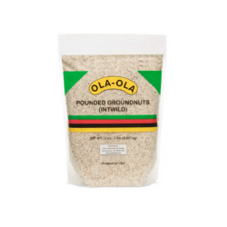 Ola Ola Pounded Groundnuts 2lbs pack with finely pounded roasted peanuts for snacking and cooking