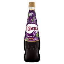 Ribena EU blackcurrant fruit drink bottle packed with Vitamin C and rich flavor