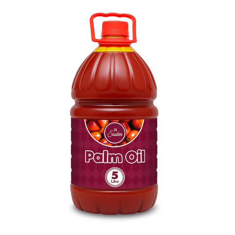 Sasun Palm Oil 5L — Nigerian red palm oil for cooking soups, stews, and traditional African dishes"