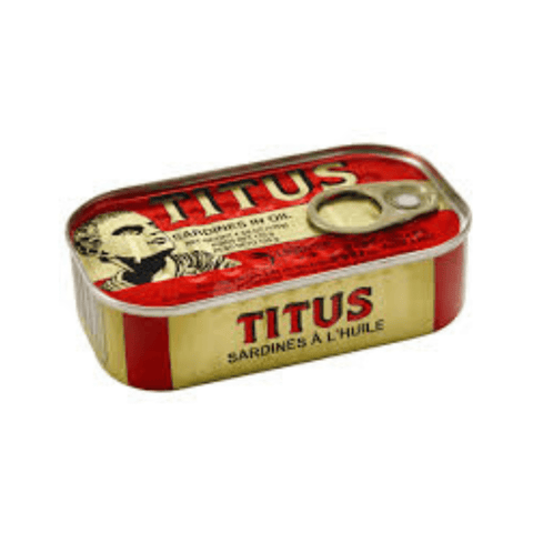 Titus sardine — Nigerian canned sardines in oil, perfect for bread, noodles, and stews — African grocery item