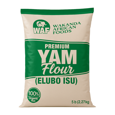 Wakanda African Foods Yam Flour (Elubo) 5lb — Nigerian yam flour for amala and traditional African meals