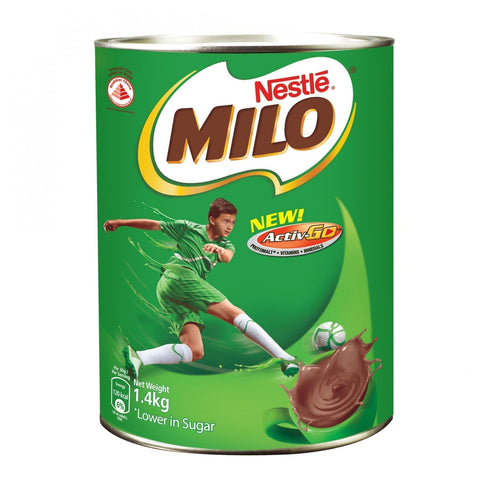 Nestle Milo 1.4kg tin with malted barley and cocoa powder for energy and vitality