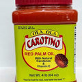 Ola Ola Carotino Palm Oil 64oz bottle rich in Vitamin A, E, and Lycopene antioxidants