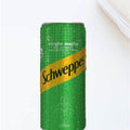 Schweppes Mojito Can with green and yellow branding.