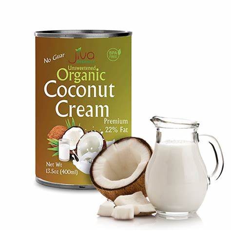 Jiva Unsweatened Organic Coconut Cream